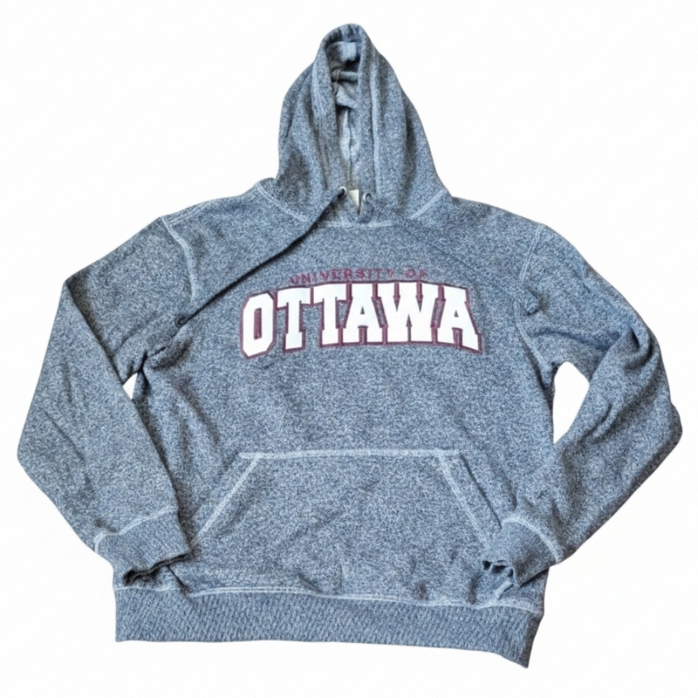 University Of Ottawa Hoodie (Salt And Pepper Colour)